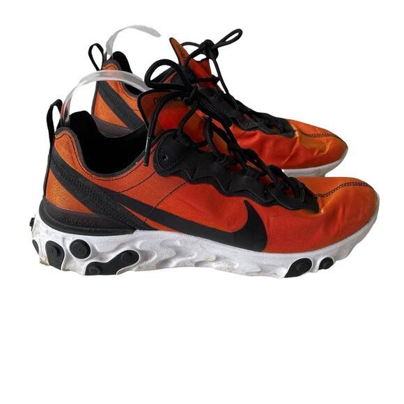 Nike React Element 55 Premium Sunrise Orange Shimmer 10 EUC - Picture 2 of 11